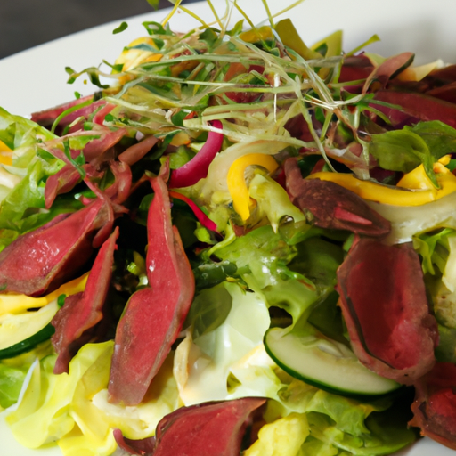 Gemischter Salat mit Rindfleisch Rezept