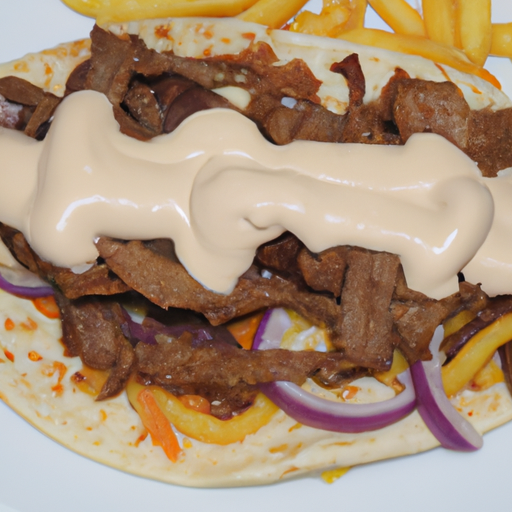 Überbackenes Gyros mit Metaxasauce Rezept