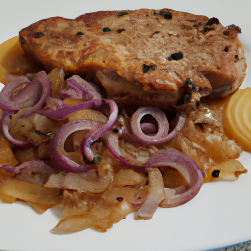 Schweinesteak mit Zwiebeln Rezept