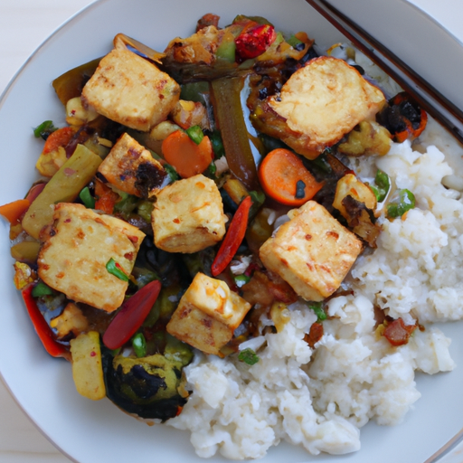Gebratener Eierreis mit Tofu und Gemüse Rezept