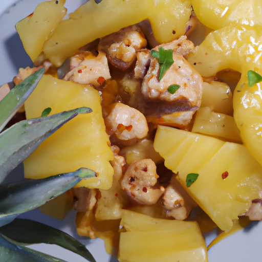 Knuspriges Hühnerfleisch mit Ananas Rezept