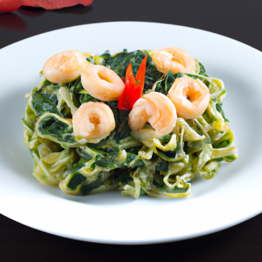 Pasta Scampi Spinaci