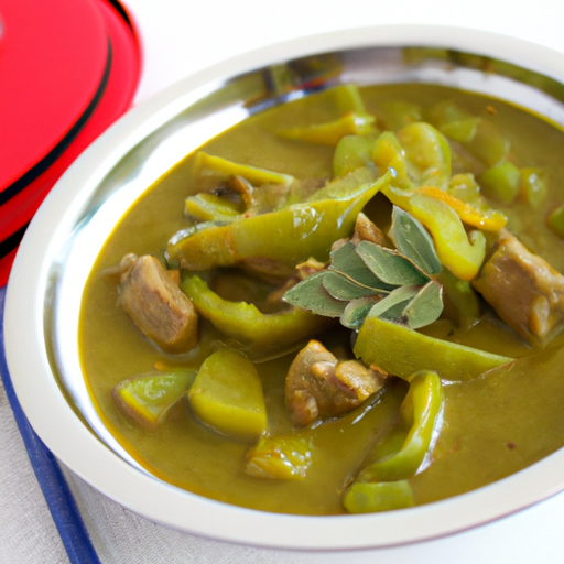 Grünes Curry mit Rindfleisch