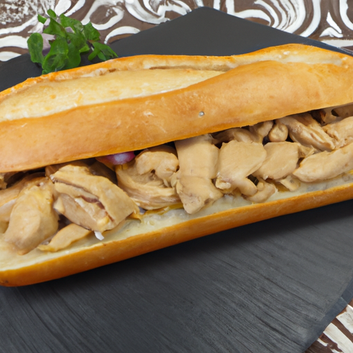 Baguette mit Hühnerfleisch