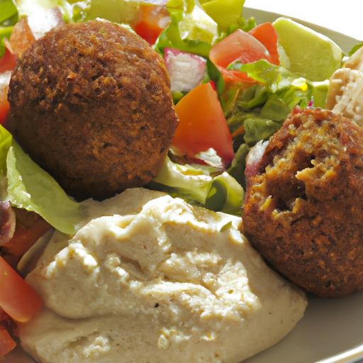 Falafel-Teller mit Salat