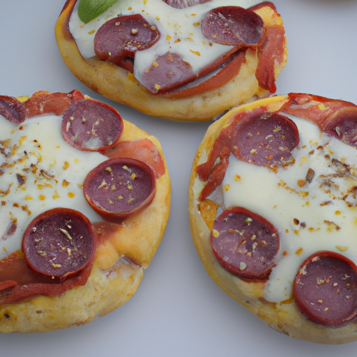 Pizzabrötchen mit Salami und Mozzarella Rezept