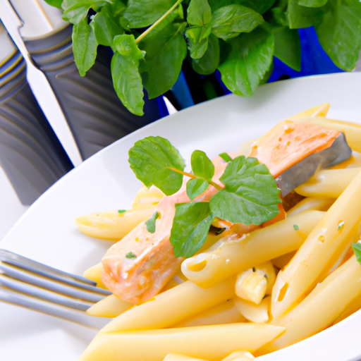 Penne mit Lachs