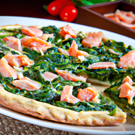 Pizza Spinaci e Salmone