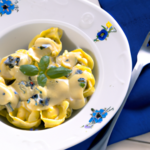 Tortellini mit Gorgonzola und Sahnesauce