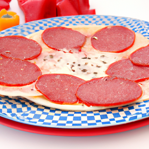 Pizza-Blech Salami