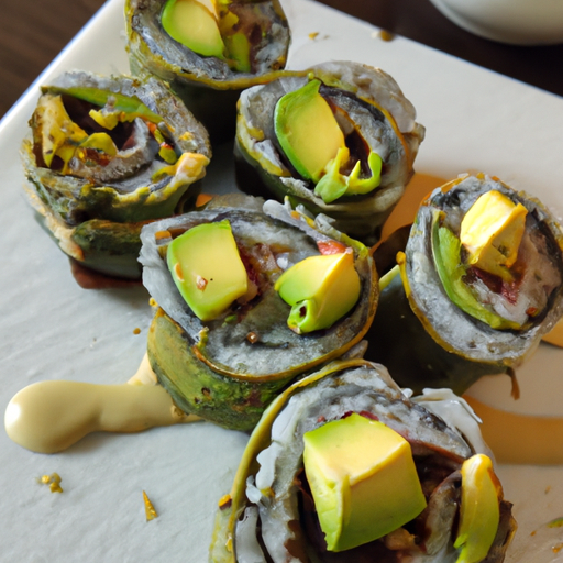 Inside Out Sake Avocado Rolls