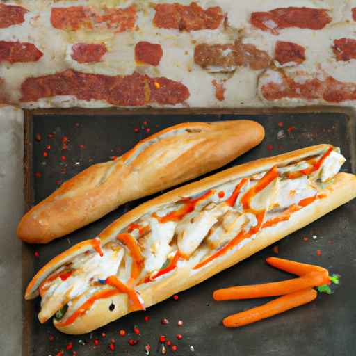 Baguette mit Hähnchenbruststreifen Rezept