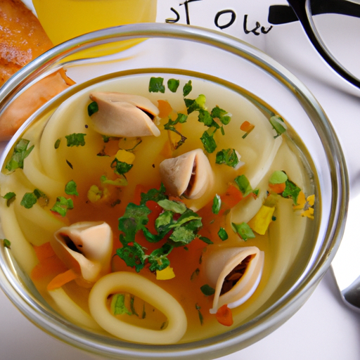 Hühnersuppe mit Glasnudeln Rezept