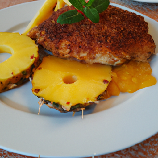 Überbackenes Schnitzel mit Ananas Rezept