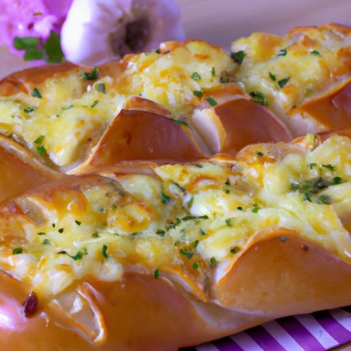 Pizzabrötchen mit Käse und Knoblauch Rezept