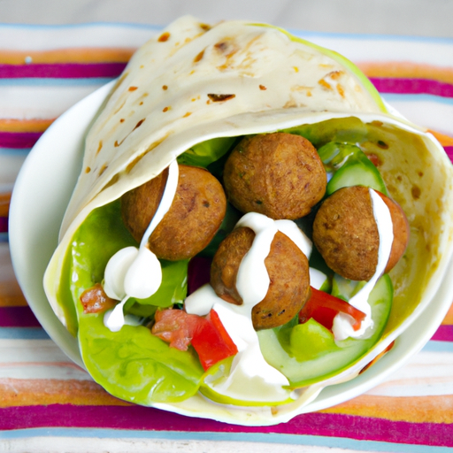 Yufka mit Falafel