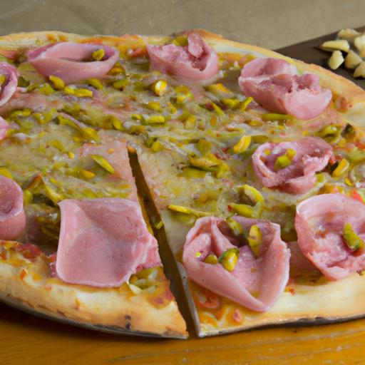 Pizza Mortadella e Pistacchio