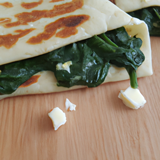 Gözleme mit Spinat und Käse