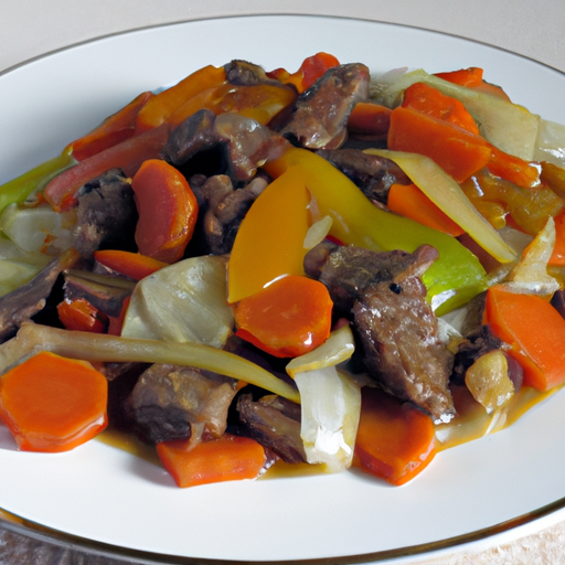 Rindfleisch mit Chop-Suey