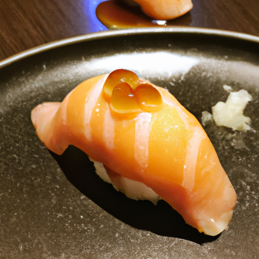 Flamed Salmon Nigiri