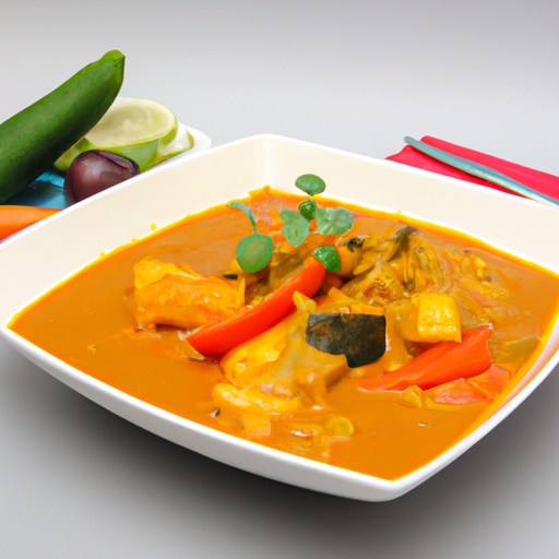 Rotes Curry mit Gemüse