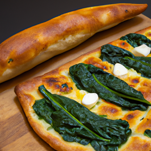 Pide mit Spinat, Weichkäse und Gouda Rezept