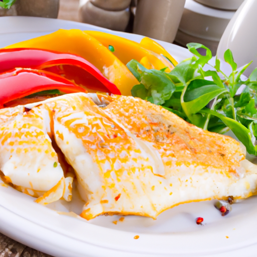 Gegrilltes Butterfischfilet