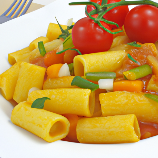 Rigatoni mit Gemüse und Tomatensauce Rezept