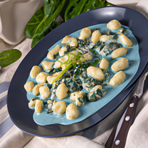 Gnocchi mit Gorgonzola und Spinatsauce Rezept