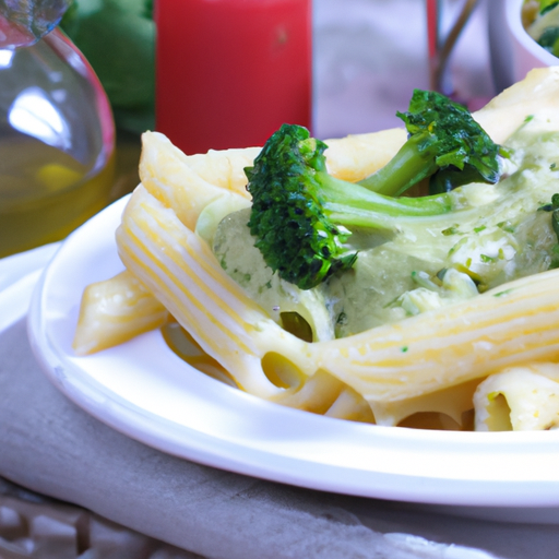 Rigatoni mit Broccoli-Sahnesauce