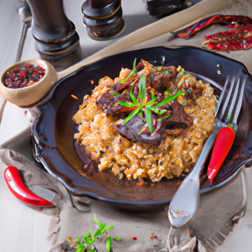 Gebratener Reis mit Rinderfilet