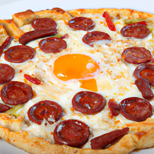 Pizza Sucuk und Ei Rezept