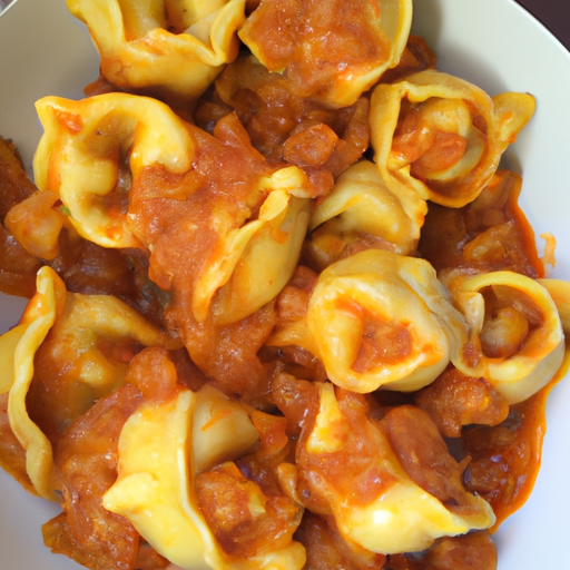 Überbackene Tortellini Bolognese