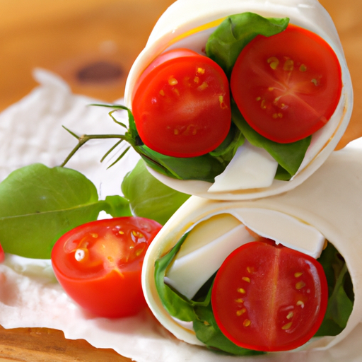 Tomaten-Mozzarella Wrap