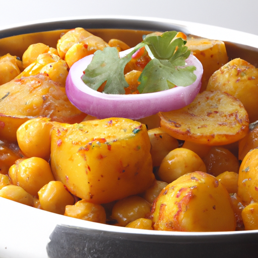 Channa Aloo - Indisches Kichererbsen-Kartoffel-Gericht