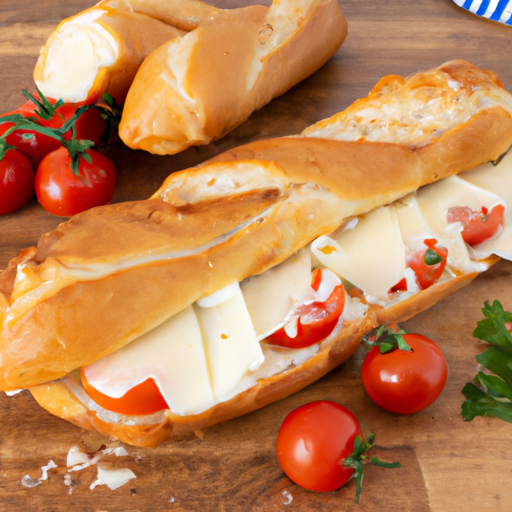 Baguette mit Käse und Tomaten Rezept