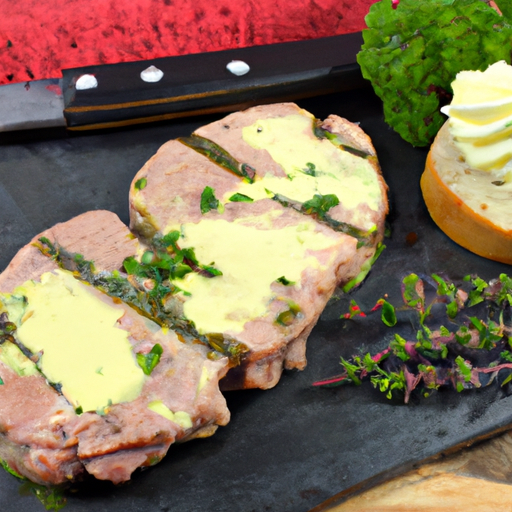 Schweinerückensteak mit Kräuterbutter Rezept