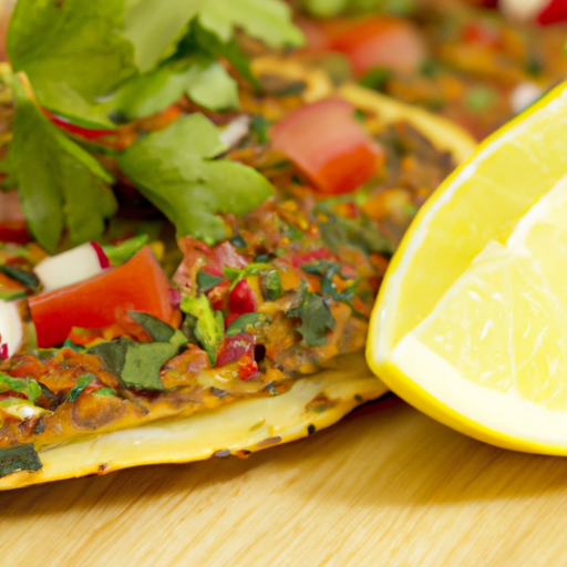 Vegetarisches Lahmacun