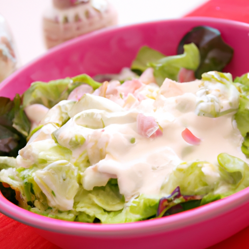 Gemischter Salat mit Joghurt-Dressing Rezept