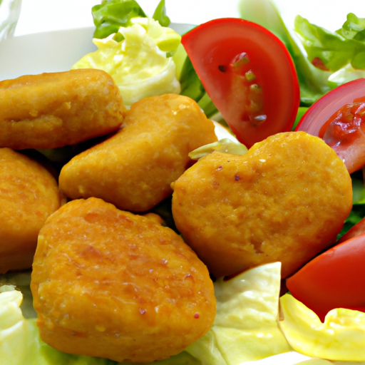 Chicken Nuggets mit Salat Rezept