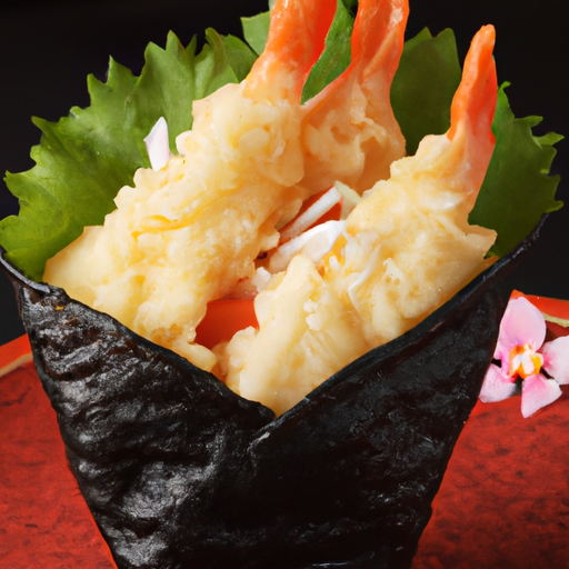 Ebi-Tempura Temaki