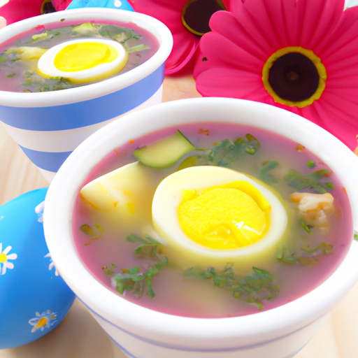 Eier-Blumensuppe