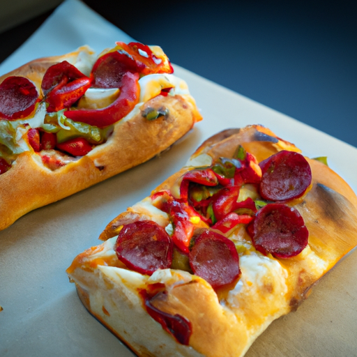 Pizzabrötchen mit Sucuk und Peperoni