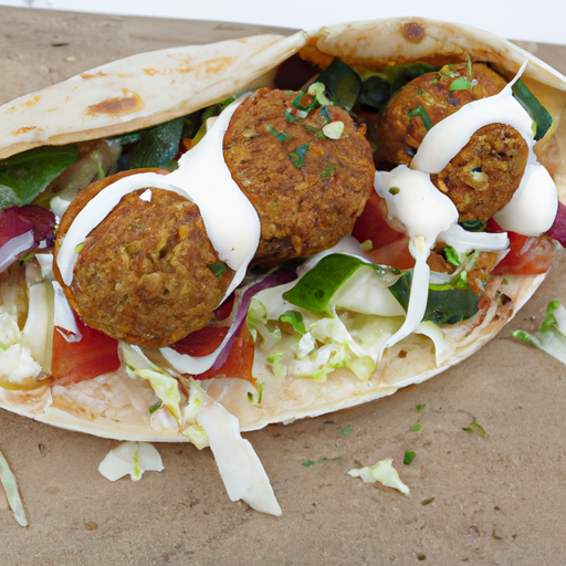 Falafel im Fladenbrot mit Käse Rezept