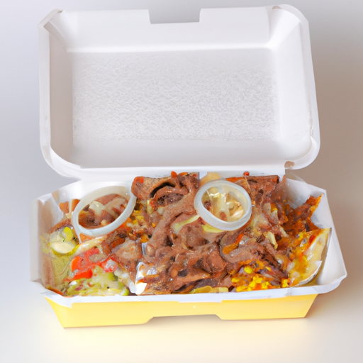 Döner Box mit Dönerfleisch