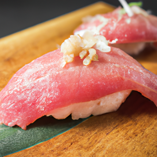 Flamed Maguro Nigiri