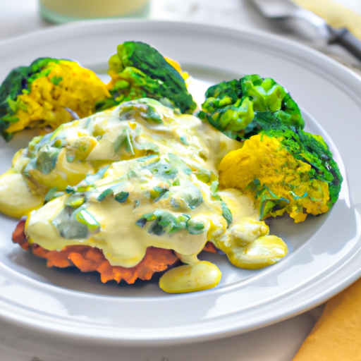 Schnitzel mit Broccoli und Sauce Hollandaise