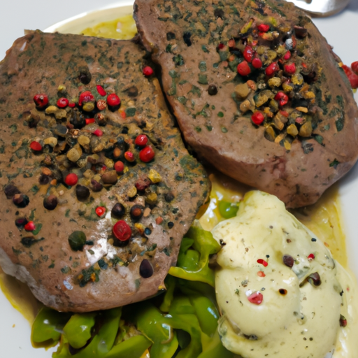 Rindersteak mit grünem Pfeffer Rezept