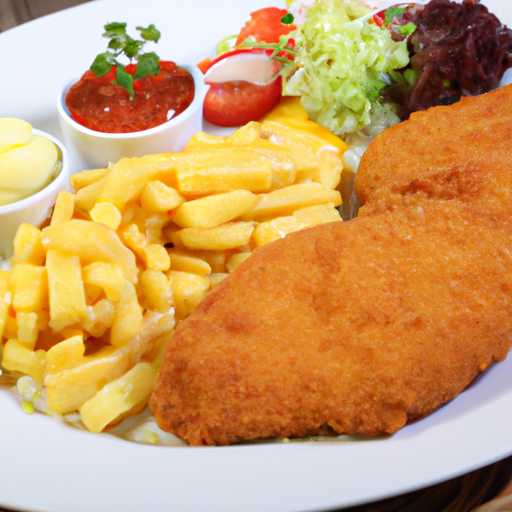 Hähnchen Schnitzel Teller Rezept