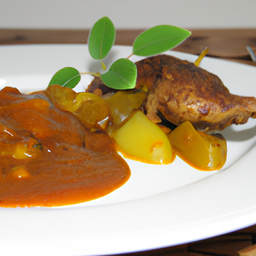 Knusprige Ente mit rotem Curry